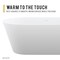 Anzzi Rossetto 5.6 ft. Solid Surface Freestanding Bathtub in Matte White FT-AZ503 - alternate 6